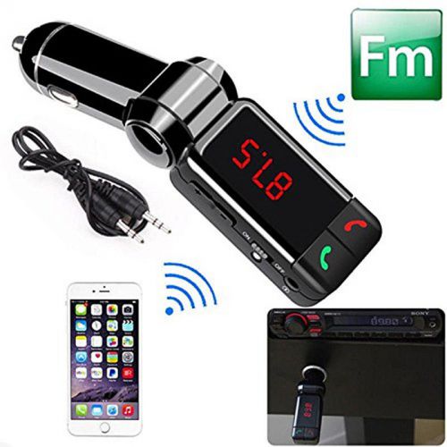 Car kit mp3 music player wireless bluetooth fm transmitter radio with 2 usb port