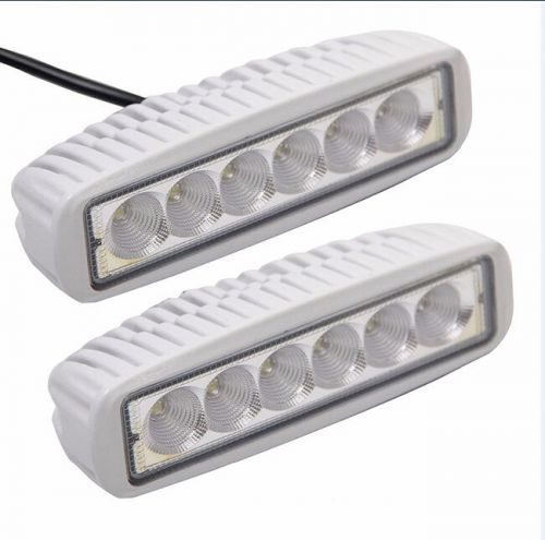 White spreader led marine lights (set of 2) for boat (flood light) 12v