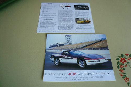 1995 chevrolet corvette pace car sales advertisement - buy 1 receive 2