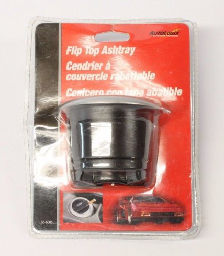 Autologix flip top ashtray for car auto cup holder transform into become