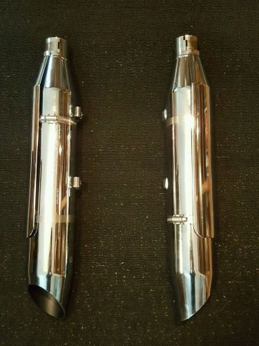 Pair harley-davidson sportster 883 1200 exhaust mufflers excellent condition