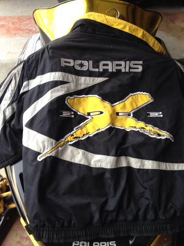 Polaris snowmobile jacket xxl black an yellow great shape
