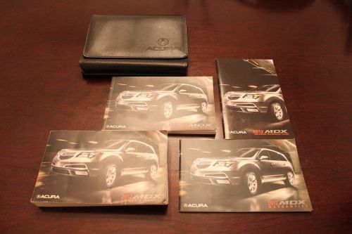2012 acura mdx owners manual set with navigation manual advance technology guide