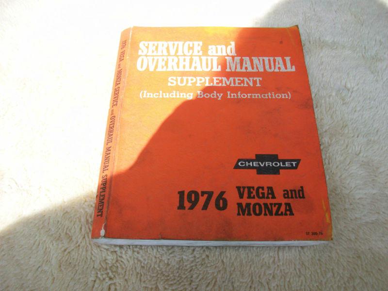 1976 vega and monza service and overhaul manual