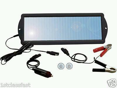 1.5 watt 12 volt car / rv / motorcycle solar battery charger maintainer