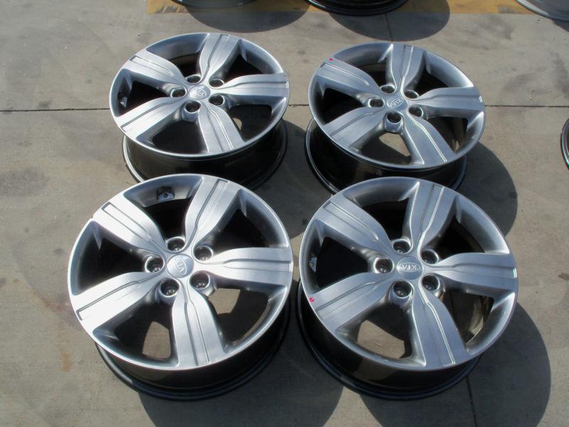 2011-2012 oem kia sorento set of 18" alloy wheels 52910-1u285