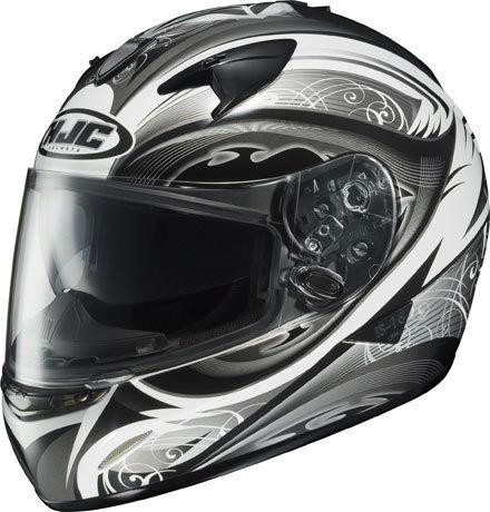 Hjc is-16 is16 lash adult helmet white black silver sm