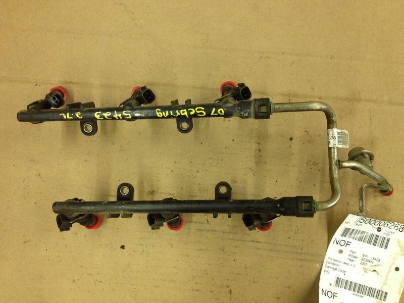 2007 chrysler sebring fuel rail with injectors 2.7