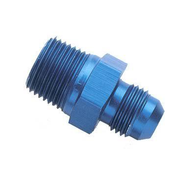 Professional products adapter fitting -6 an male-3/8 in. npt male blue