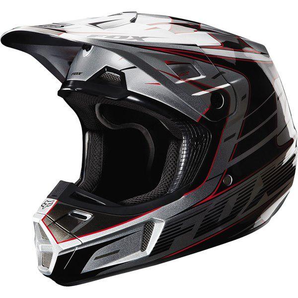 Silver s fox racing v2 race helmet 2013 model