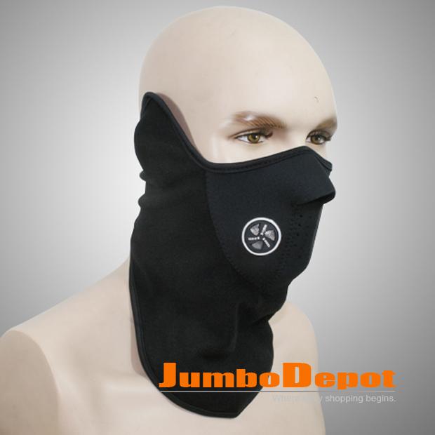 1x ski snowboard warm motorcycle bike winter proof face mask neck black cool set