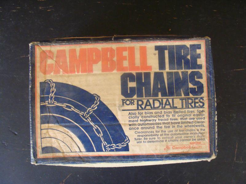 Campbell class "s" tire chains radial & bias new