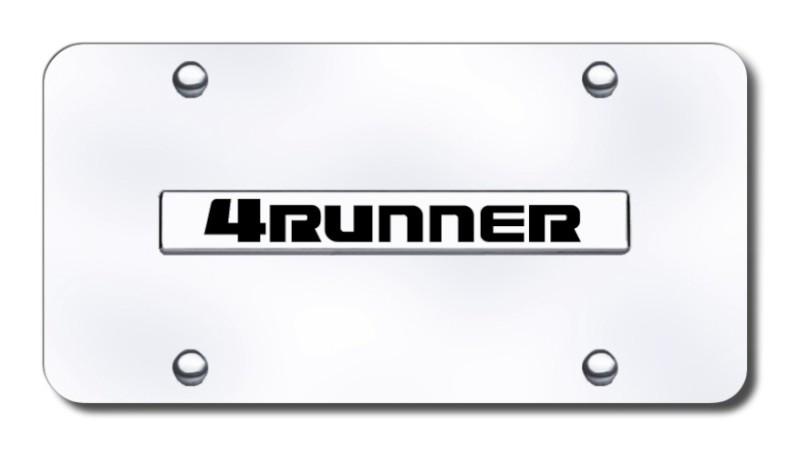 Toyota 4runner name chrome on chrome license plate made in usa genuine