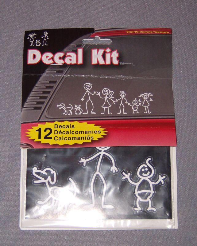 Chroma stick people decal kit 12 pieces #5309 - new