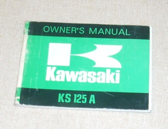 Kawasaki ks125 a owners manual 1975