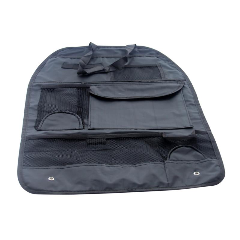 Car auto back seat hanging organizer collector bag toy holder multi-pocket black