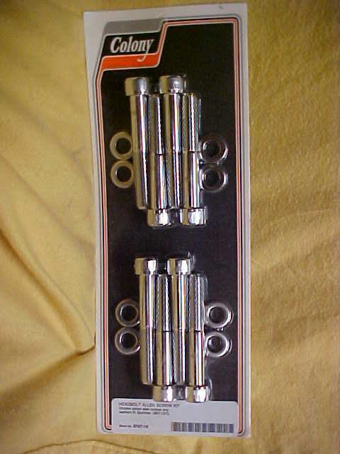 Harley,sportster, 57-72, motor head bolts, allen head, chrome  new, usa 