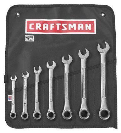 New craftsman 7-pc industrial combination ratcheting wrench set ( sae )