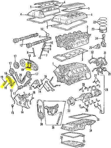 Bmw 11311741236 genuine oem factory original chain tensioner