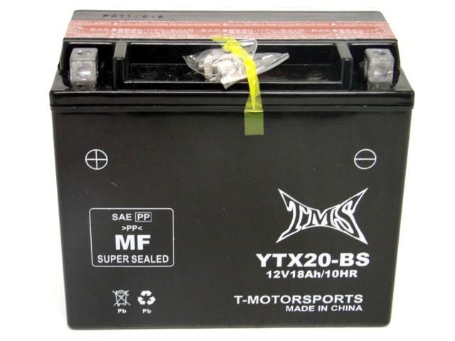 Battery ytx20-bs for harley sportster xl xlh fx fxr flst softail 883 1200 1340