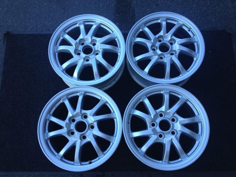 Set of 4 toyota prius 16"x6.5" 10 spoke wheels oem