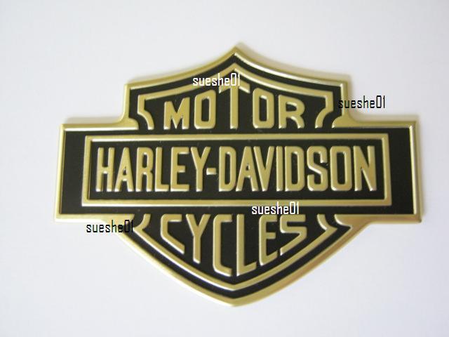  harley davidson, metal,  emblem, 100% oem, gold color