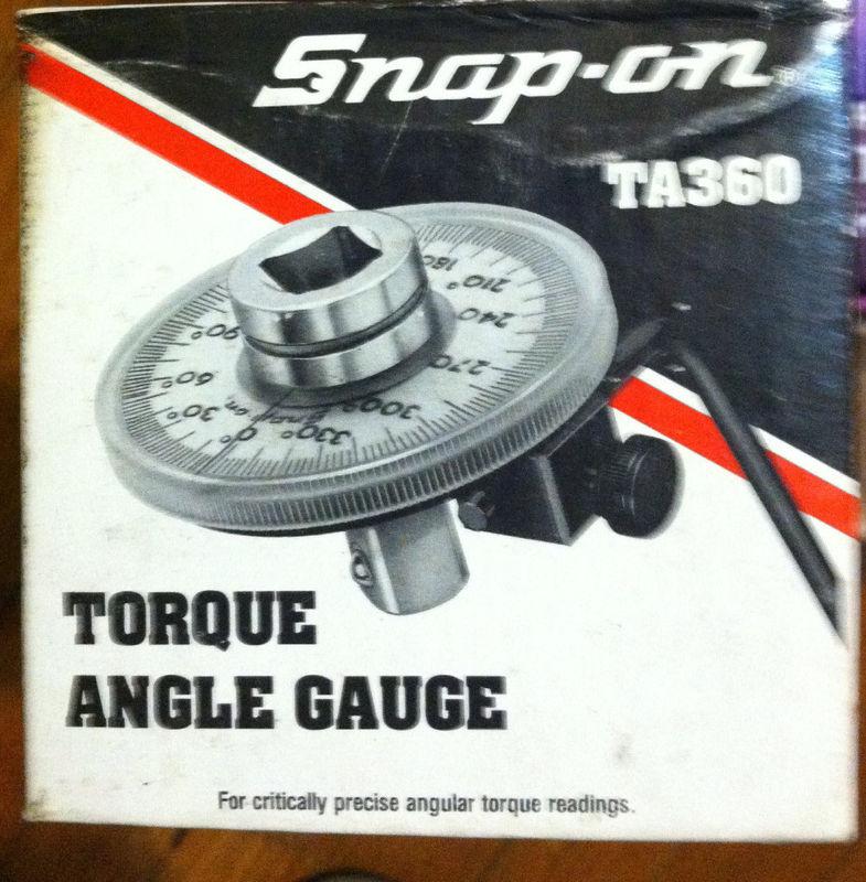 Snap-on torque angle gauge # ta360 1/2" drive used once