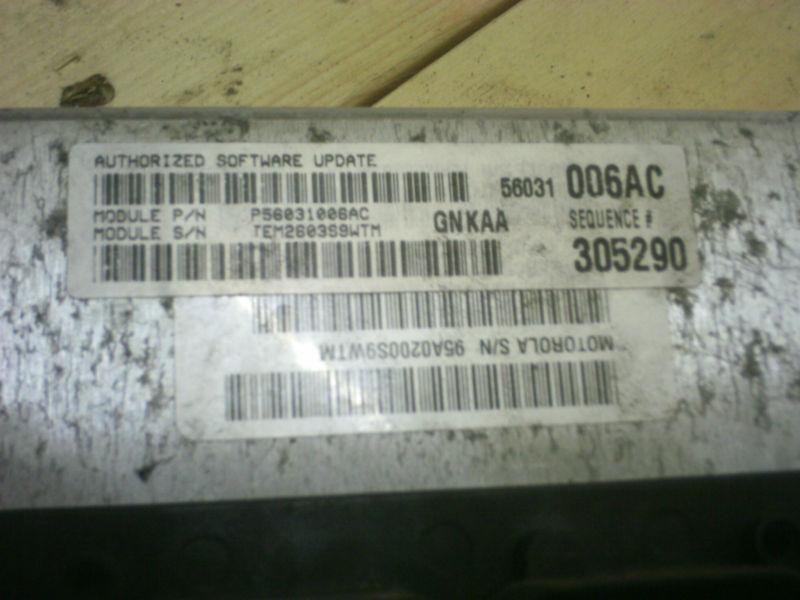 04 dodge dakota engine computer 56031006ac  