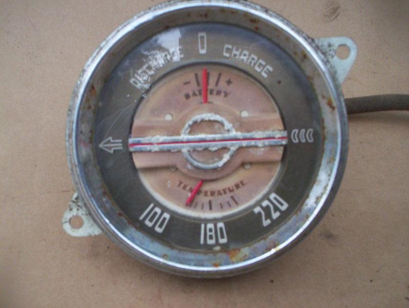 1940 40 buick battery and temperature gauge