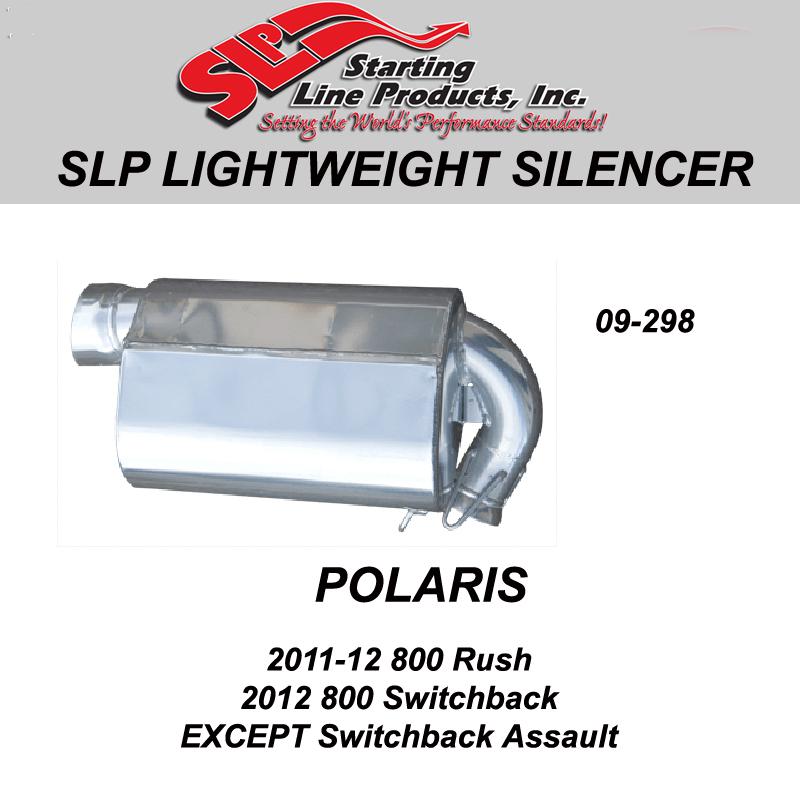 Polaris 2011-2012  800 rush slp lightweight silencer 09-298