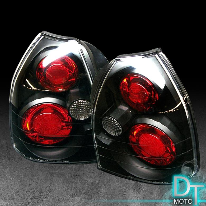 Black 96-00 honda civic 3dr hatchback altezza tail lights lamps left+right pair