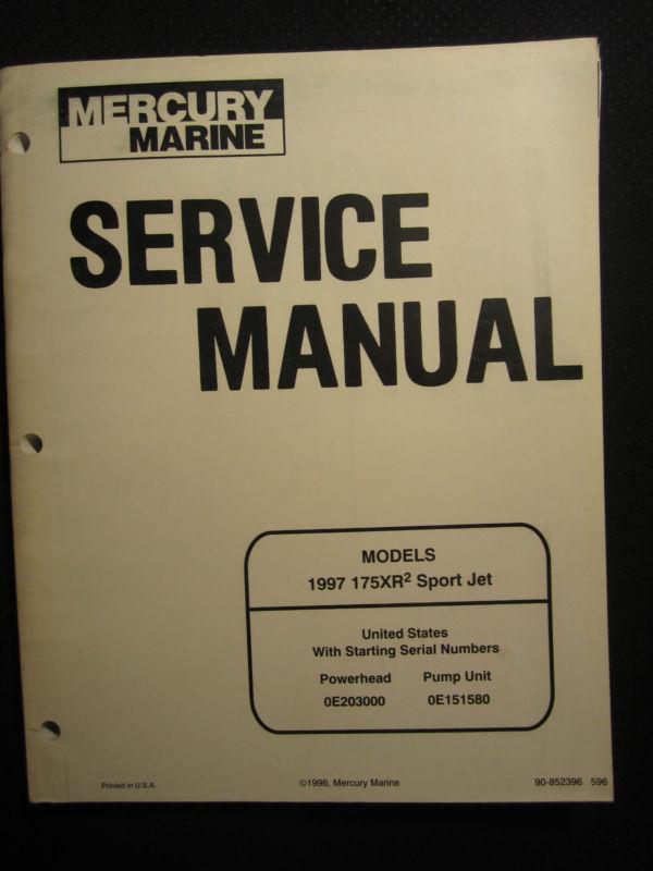 1997 mercury marine outboard service repair shop manual 175xr2 sport jet