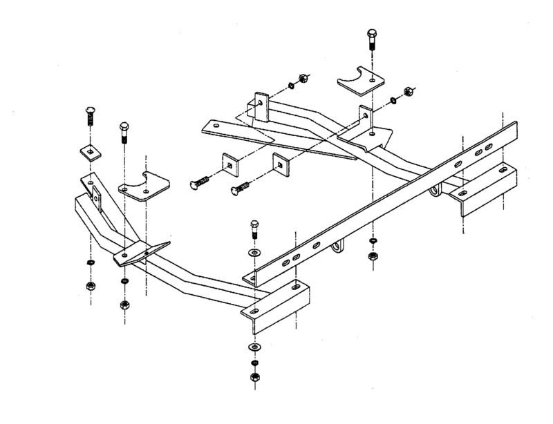 Blue ox dm7560 base plate for buick century 89-95