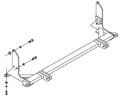 Blue ox bx2218 base plate for honda cr-v 97-99