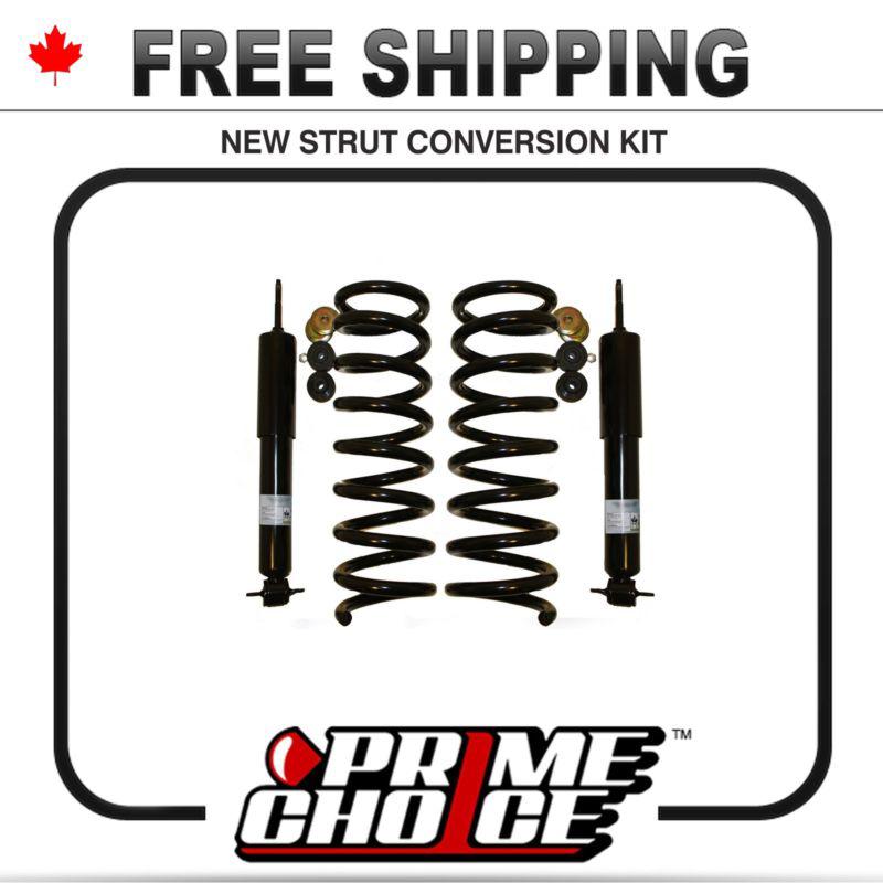 Front suspension air bag to coil spring conversion kit