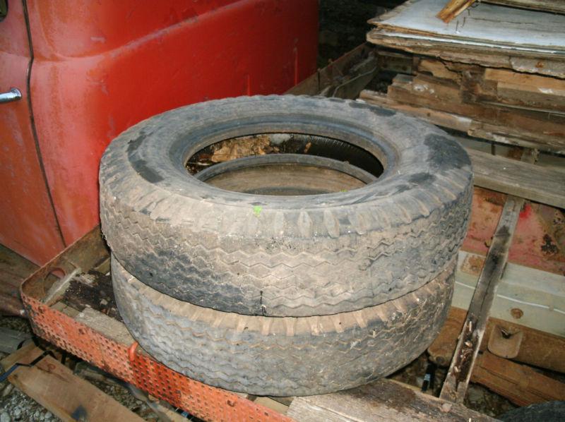 Tires, goodyear, 7.00-16, 1/4"+ tread, kept inside, not cracked