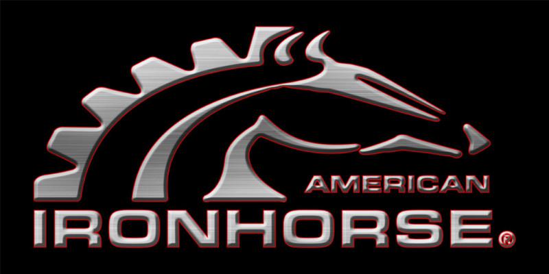 American ironhorse chopper motorcycle custom banner - ironhorse black