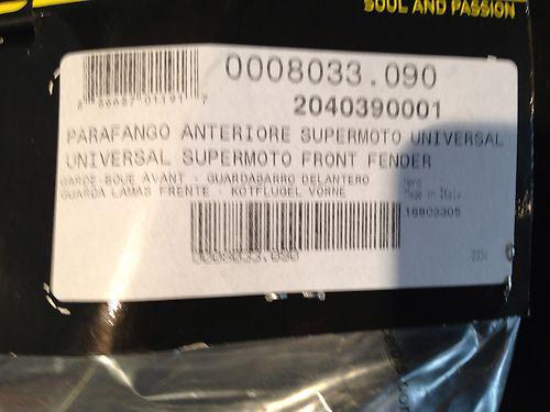 Acerbis supermoto universal front fender in black