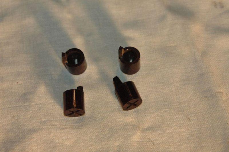 1967 73 idle limiter caps ford - mustang & mopar black 2pc - nos - new