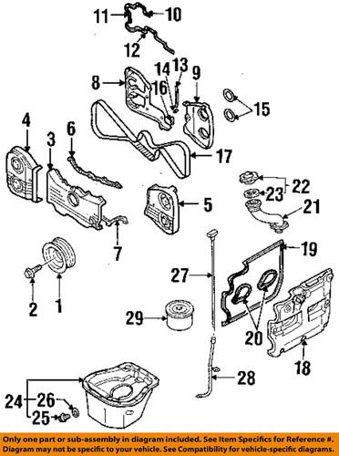Subaru oem 13572aa101 engine parts-outer timing cvr
