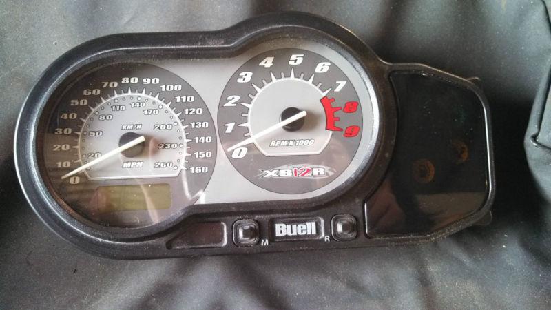  buell xb12r mph kph instrument/speedometer cluster -y0500.5aa harley