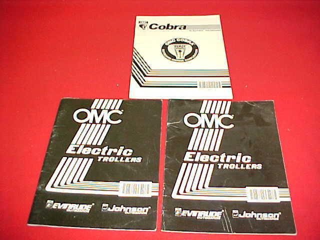 1990 1991 omc cobra electric outboard trollers owners manual guide 90 91 lot 3