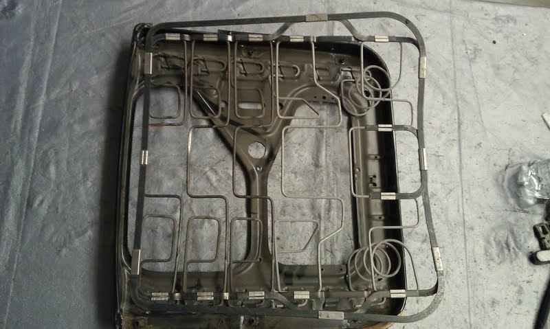 Mercedes w126 front seat cushion frame with spring core left or right 1269101222