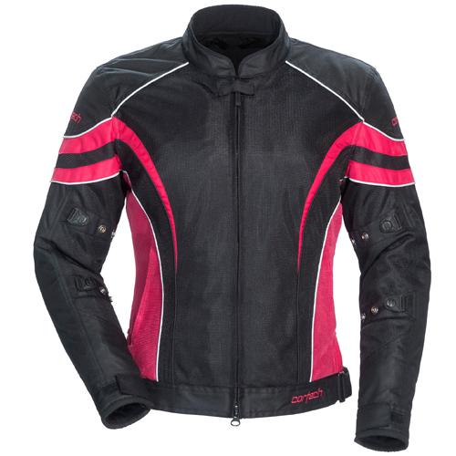 Cortech lrx air 2.0 motorcycle textile jacket women's black pink size x-small