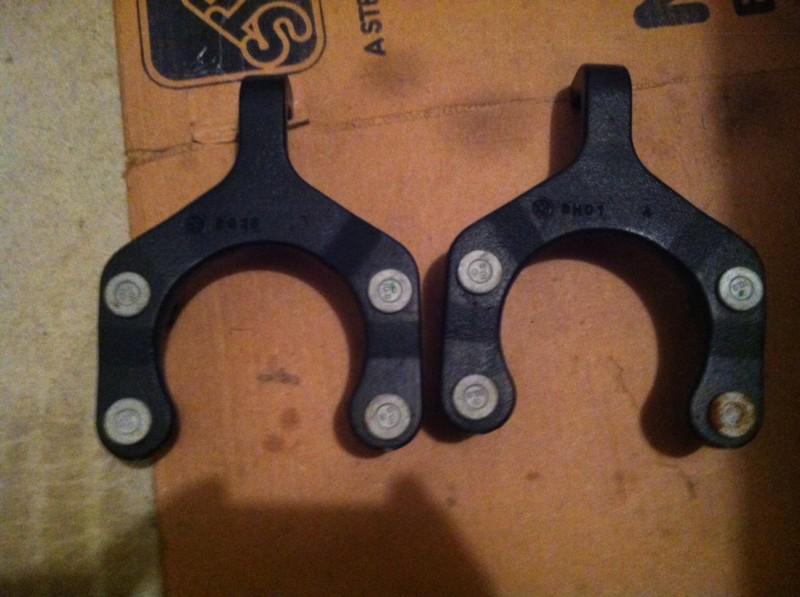 2007 - 2012 jeep wrangler jk factory oem front bumper tow hooks pair set no resv