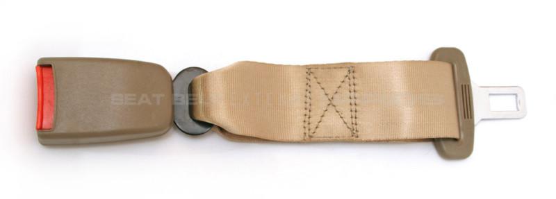Click-in seat belt extender: 10", type a, beige