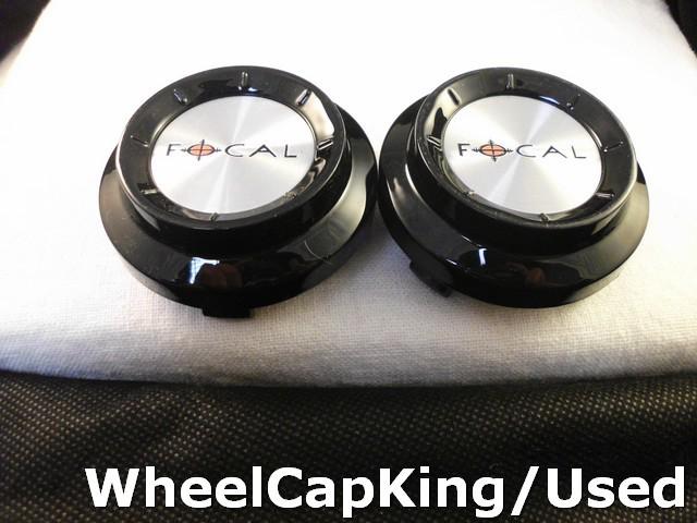 Focal gloss black custom wheel center cap caps (set of 2) #89-9177-cap  
