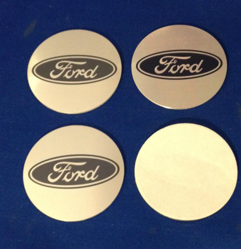 4 new 98 99 00 01 02 03 04 05 ford 55 mm center cap emblems badge decal sticker