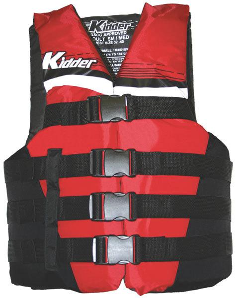 Kent large/extra large promotional 4 belt vest red/black 4772-9317