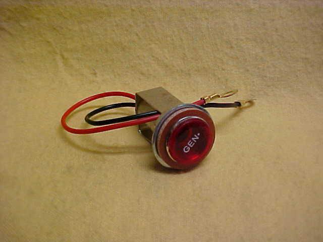 Harley,sportster,70-73 generator dash light,complete assembly with red lens